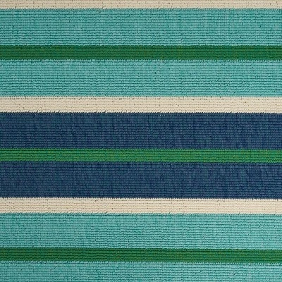 5' X 8' Ellis Geometric Outdoor Rug Blue/Green - Christopher Knight Home - Image 4