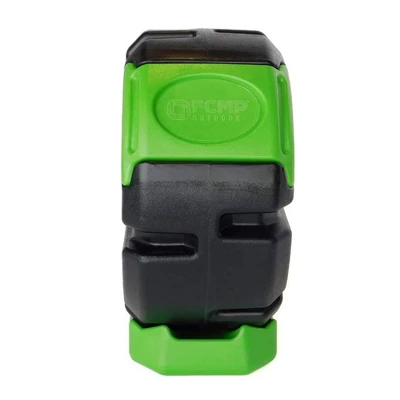 FCMP Outdoor RC2000WB-GRN 19-Gal 2.5 Cu Ft Plastic Resin Single Chamber Half Size Rolling Composter Outdoor Rotating Garden Compost Bin - Image 4