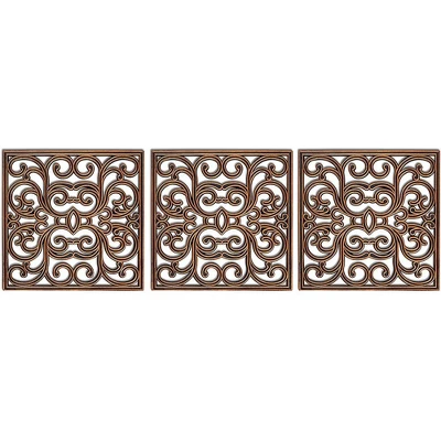 BirdRock Home Rubber Stepping Stone Tiles - 15 X 15" - Set Of 3 - Copper - Image 2