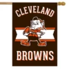 Briarwood Lane Retro Cleveland Browns House Flag NFL Double-Sided 28" X 40"