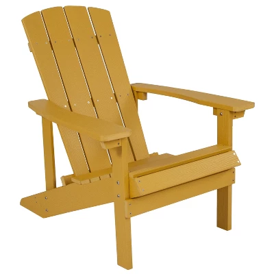 Flash Furniture Charlestown Commercial All-Weather Poly Resin Wood Adirondack Chair - Image 13