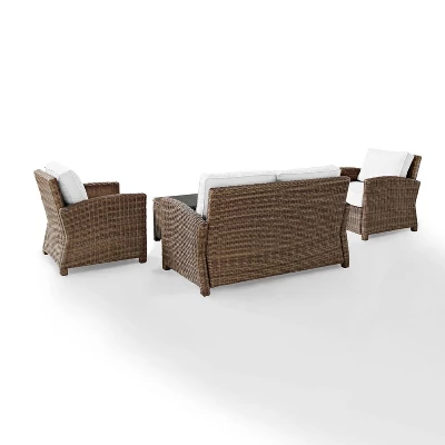Bradenton 4pc Outdoor Wicker Conversation Set - Crosley - Image 6