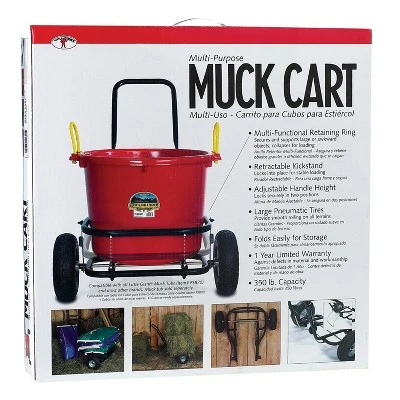 Miller Manufacturing Company CA500 Heavy Duty Multipurpose Muck Cart For 70 Quart Tubs, Black - Image 2