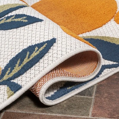 Limone Bold Lemon High-Low Indoor/Outdoor Area Rug - JONATHAN Y - Image 4