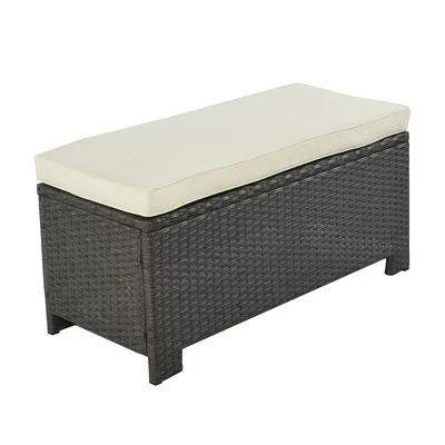 6 PCS Patio Outdoor Rattan Sectional Sofa Set, Conversation Seating Group With Cushions-ModernLuxe - Image 12