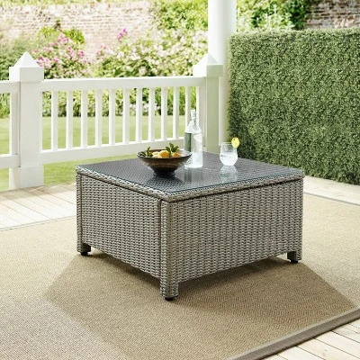 Bradenton Outdoor Wicker Sectional - Gray - Crosley - Image 2