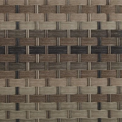 Prescott Outdoor Wicker Loveseat - Blue/Brown- Crosley - Image 4