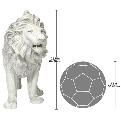Design Toscano Regal Lion Sentinel Of Grisham Manor Statue: Right Foot Forward - Image 6