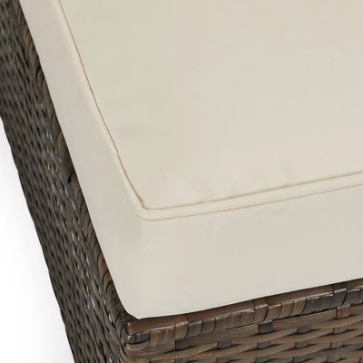 4pc Wicker Patio Sectional Seating Set - Beige - EDYO LIVING - Image 5