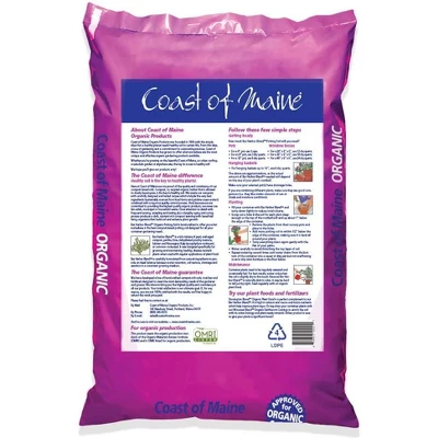 Coast Of Maine OMRI Listed Bar Harbor Blend Organic Compost Potting Soil Blend For Container Gardens And Flower Pots, 8 Quart Bag (4 Pack) - Image 2