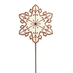 Christmas Christmas Cookiesd Stakes Set/4 - Four Yard Decorations 28.25 Inches - Reindeer Tree House Spritz - C22075 - Metal - Multicolored