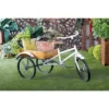 48" Wide Planter Rustic Iron Bicycle Inspired Flower Cart Brown - Olivia & May