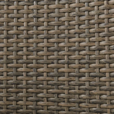 Rockport Outdoor Wicker High Back Sofa - Oatmeal/Light Brown - Crosley - Image 4