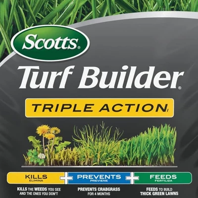 Scotts Turf Builder Southern 3 In 1 Triple Action Weed Destroyer, Lawn Fertilizer, And Feeder Granules For 12,000 Square Feet Landscapes - Image 2