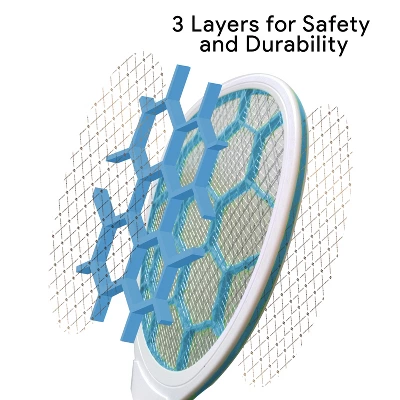 Dartwood Portable Bug Zapper, USB Rechargeable And Battery Powered Mosquito Killer, Insect Trap And Fly Swatter (3 Pack) - Image 4