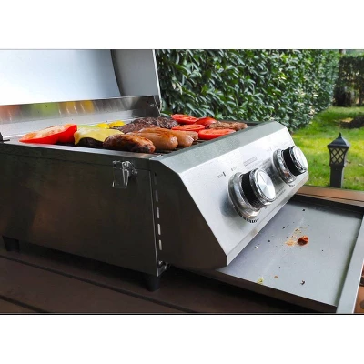2-Burner Portable Tabletop Stainless Steel Propane Gas Grill Model 13742 - Monument Grills - Image 9