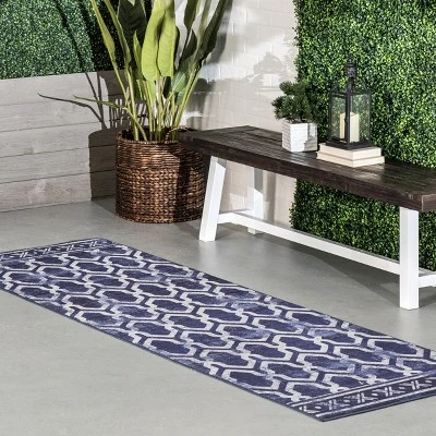 NuLOOM Fae Geometric Machine Washable Indoor/Outdoor Area Rug
