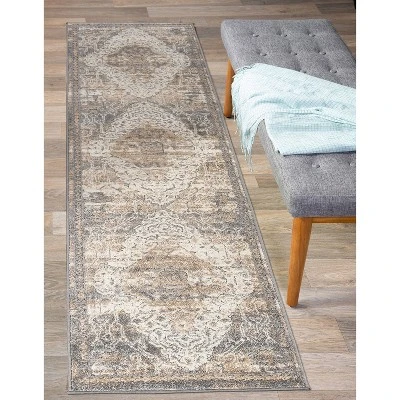 World Rug Gallery Distressed Traditional Indoor/Outdoor Area Rug - Image 6