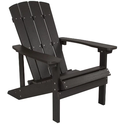 Flash Furniture Charlestown Commercial All-Weather Poly Resin Wood Adirondack Chair - Image 12