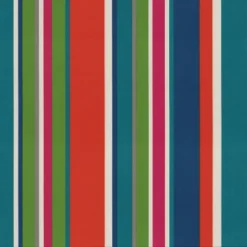 18.5" 2pk St. Lucia Stripe Throw Pillows Blue - Pillow Perfect