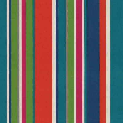 18.5" 2pk St. Lucia Stripe Throw Pillows Blue - Pillow Perfect