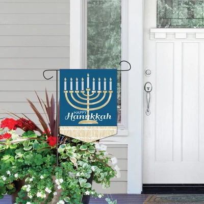Big Dot Of Happiness Happy Hanukkah - Outdoor Home Decorations - Double-Sided Chanukah Holiday Party Garden Flag - 12 X 15.25 Inches - Image 5