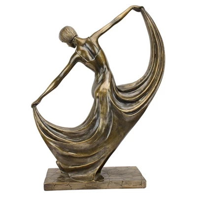Design Toscano Mistress Of The Dance Art Deco Statue - Image 3