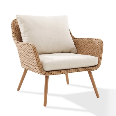 Landon 2pc Outdoor Wicker Chair Set - Beige - Crosley - Image 3