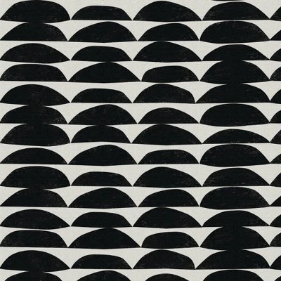 18" X 18" Outdoor Decorative Throw Pillow Halfmoon Black/White - Skyline Furniture - Image 3