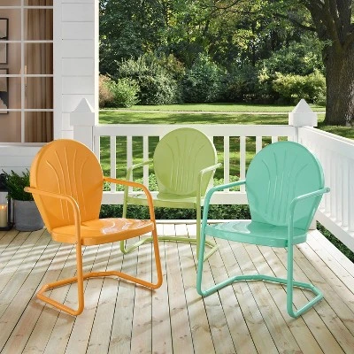 Griffith Metal Chair Key Lime - Crosley - Image 12