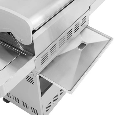4-Burner Propane Stainless Steel Gas Grill With ClearView Lid Model 41847NG - Monument Grills - Image 10