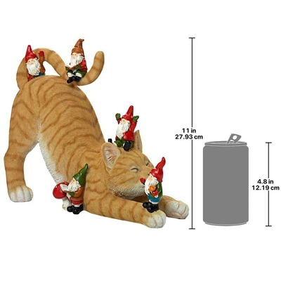Design Toscano Catatonic Gnome Feline Frenzy Statue - Image 6