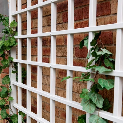 96" Winchester Vinyl Trellis - White - Dura-Trel - Image 2
