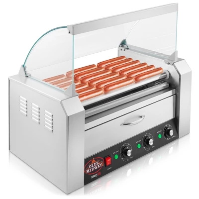 Olde Midway Electric Hot Dog Roller Grill Machine With Bun Warmer, Commercial Grade - Image 9