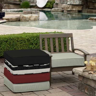 ProFoam Outdoor Deep Seat Bottom Cushion - Light Gray - Arden Selections - Image 3