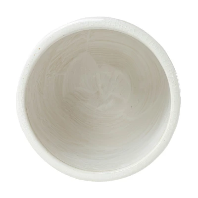 White Swirl Stoneware Planter - Foreside Home & Garden - Image 2