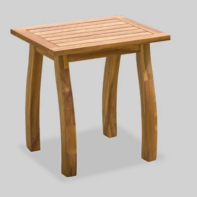 Nuna 2pc Acacia Wood Patio Rocking Chair Set - Teak/Cream - Christopher Knight Home - Image 3