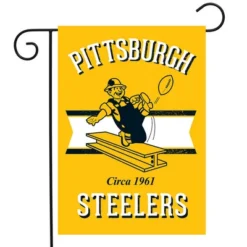 Briarwood Lane Retro Pittsburgh Steelers Garden Flag NFL Double-Sided 12.5"x18"