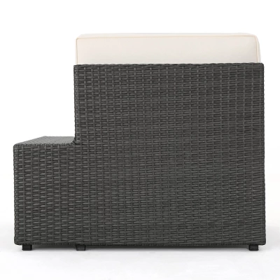 Santa Cruz 8pc Wicker Sectional Gray - Christopher Knight Home - Image 5