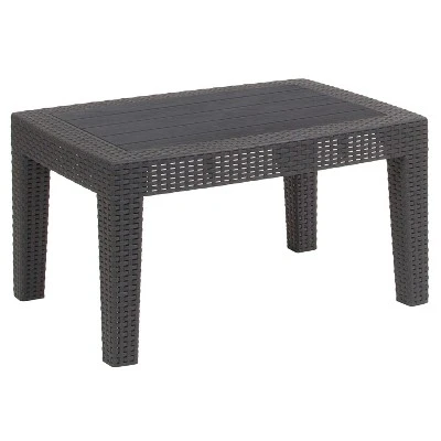 Flash Furniture Rattan Coffee Table - Image 10