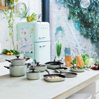 BergHOFF Sage And Slate Non-stick Aluminum Saucepan With Glass Lid - Image 6