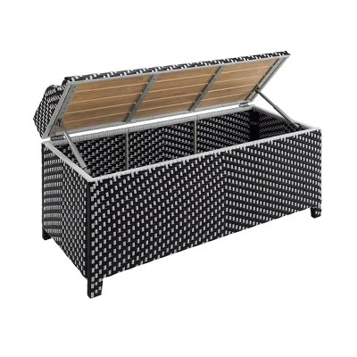 2pc Maksville Aluminum Patio Loveseat & Storage Bench - MiBasics - Image 12
