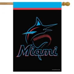 Briarwood Lane Miami Marlins House Flag MLB Licensed 28" X 40"