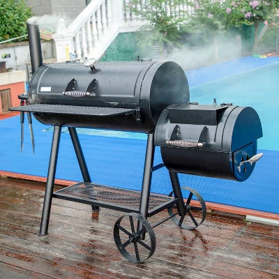 Captiva Designs E02GR016 16" Offset Charcoal Smoke - Black - Image 12