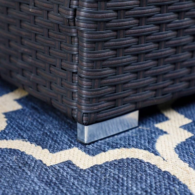 Outdoor Sectional Chairs With Cushions & Armrests - Captiva Designs - Image 10