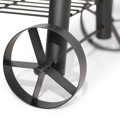 Captiva Designs E02GR006 Offset Charcoal Smoker - Black - Image 9