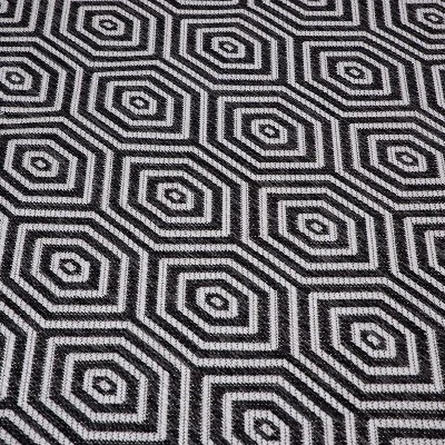 World Rug Gallery Modern Geometric Textured Flat Weave Indoor/Outdoor Area Rug - Image 5