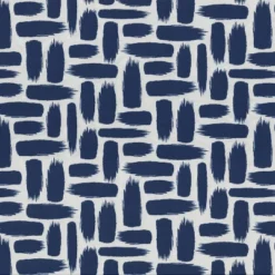 2pk Baja Nautical Reversible Chair Pad Blue - Pillow Perfect