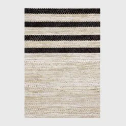 9' X 12' Multi-Tier Bars Outdoor Rug Gray/Cream - Project 62™