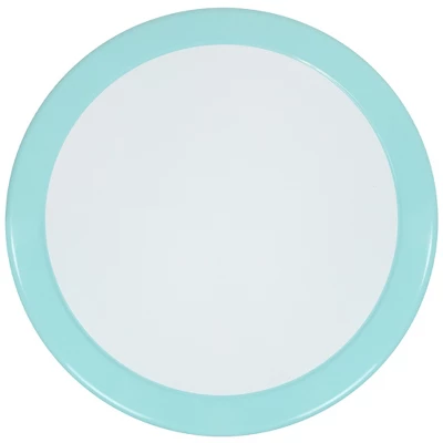 Northlight 22" Outdoor Retro Tulip Side Table, Blue And White - Image 2